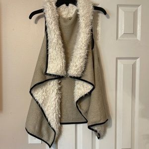 Cream fur vest!